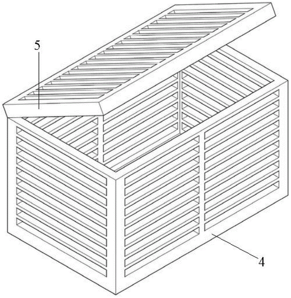 A three-dimensional culture device for large yellow croaker and blue crab and its nested culture method