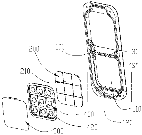 Key waterproof structure and electronic device using the key waterproof structure