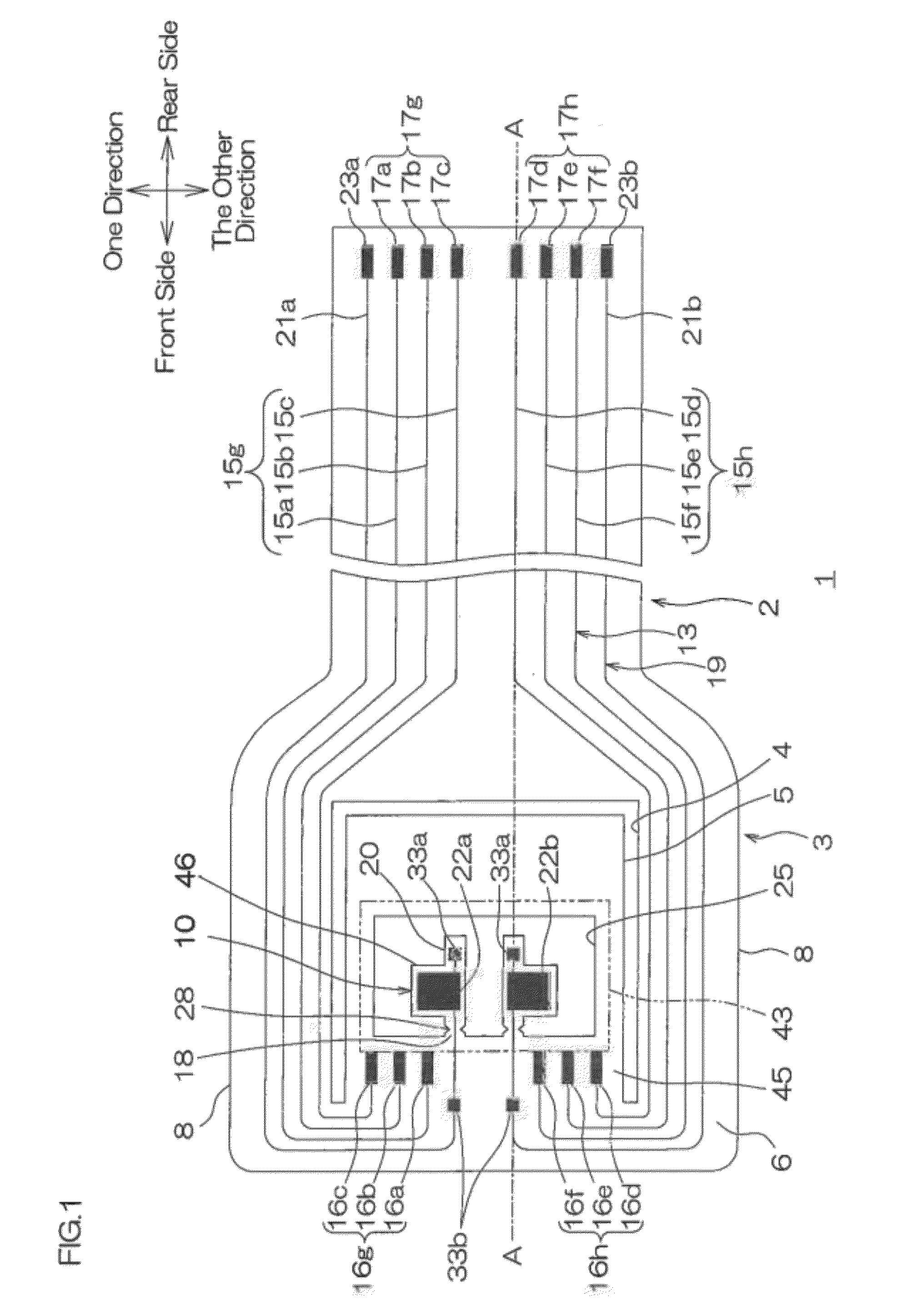 Suspension board with circuit