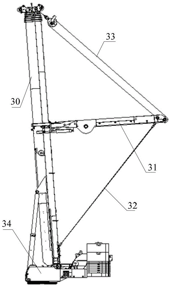 Bus network, control system and crane