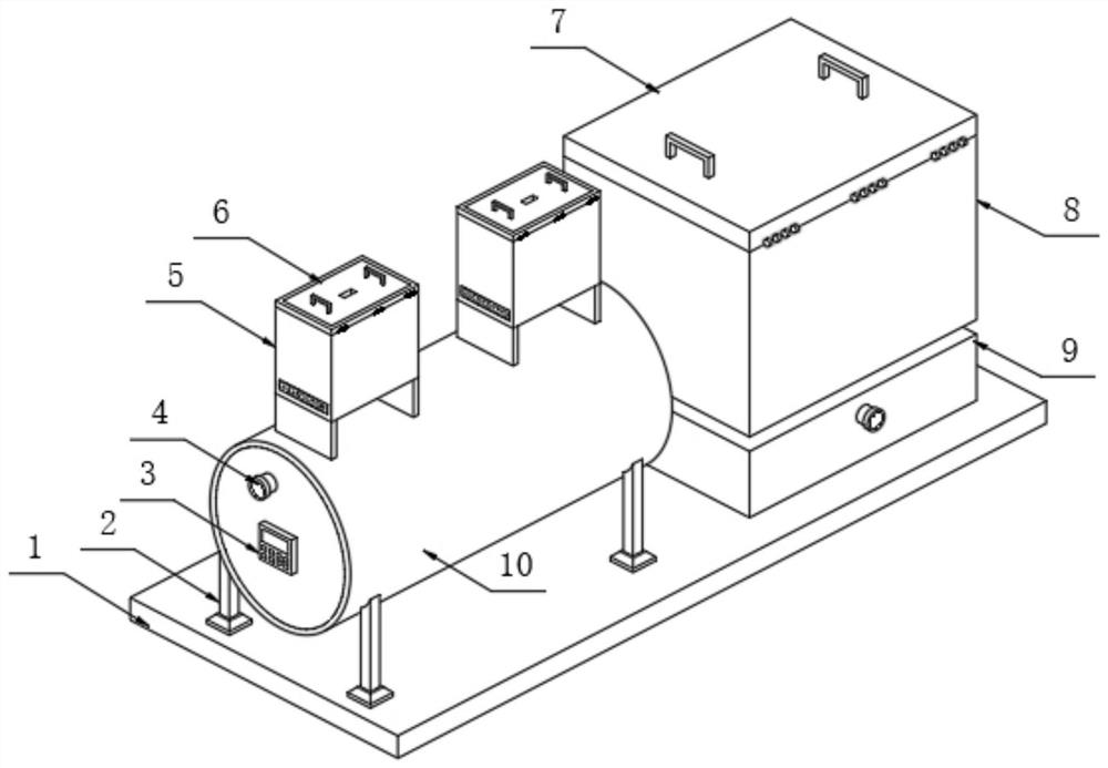 Energy-saving and environment-friendly efficient treatment device for urban garbage