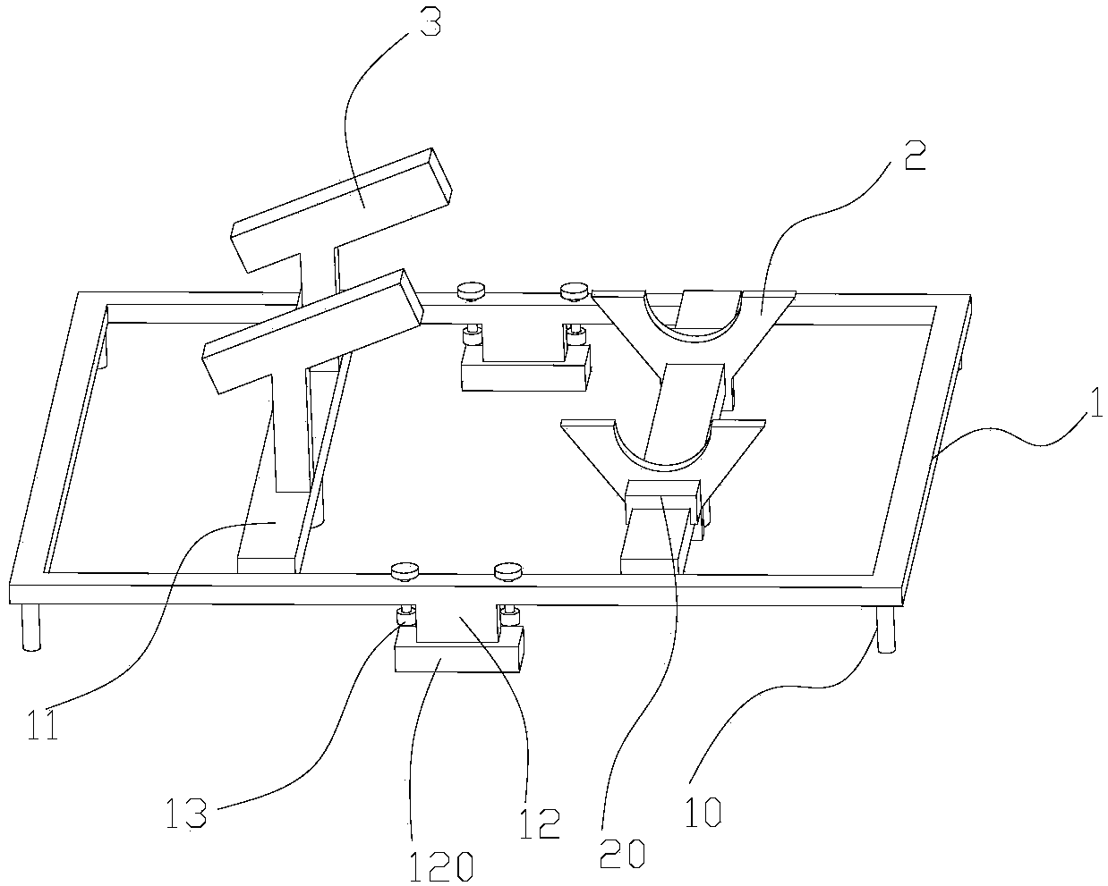 Supporting structure of quick-dismantling type refrigeration compressor