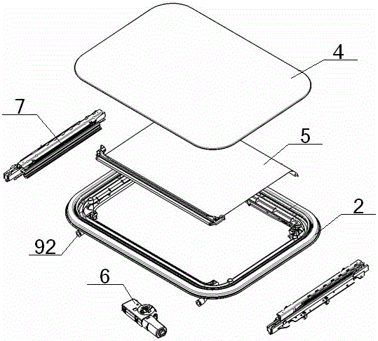 A car electric sunroof