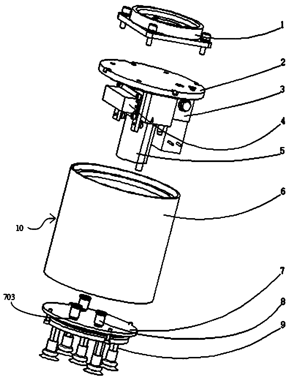 Vacuum chuck device and robot