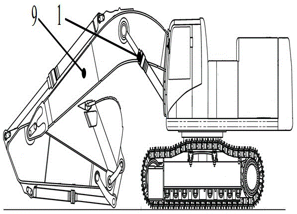 Control loop of working device of engineering operation equipment