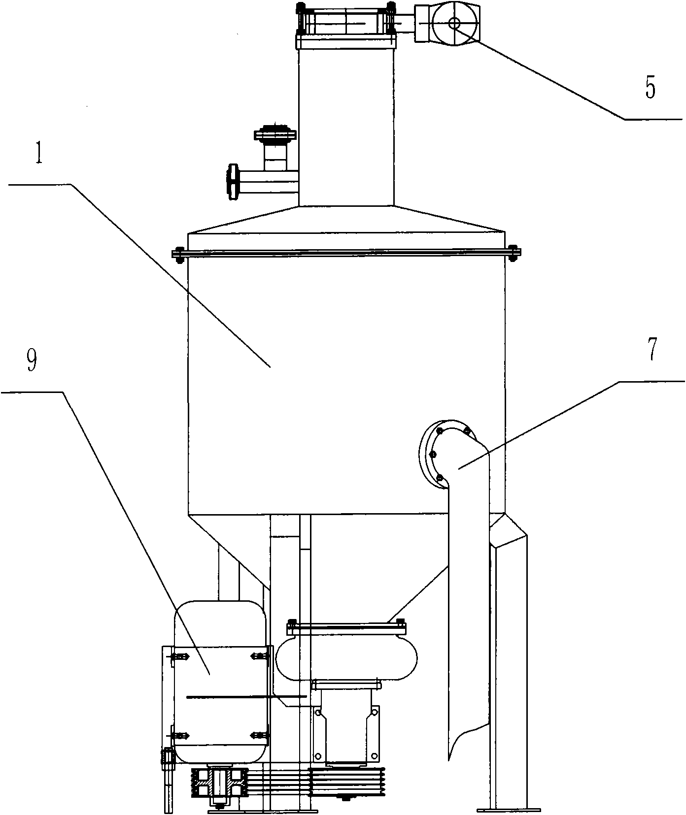 Starch paste mixer for brewing beers