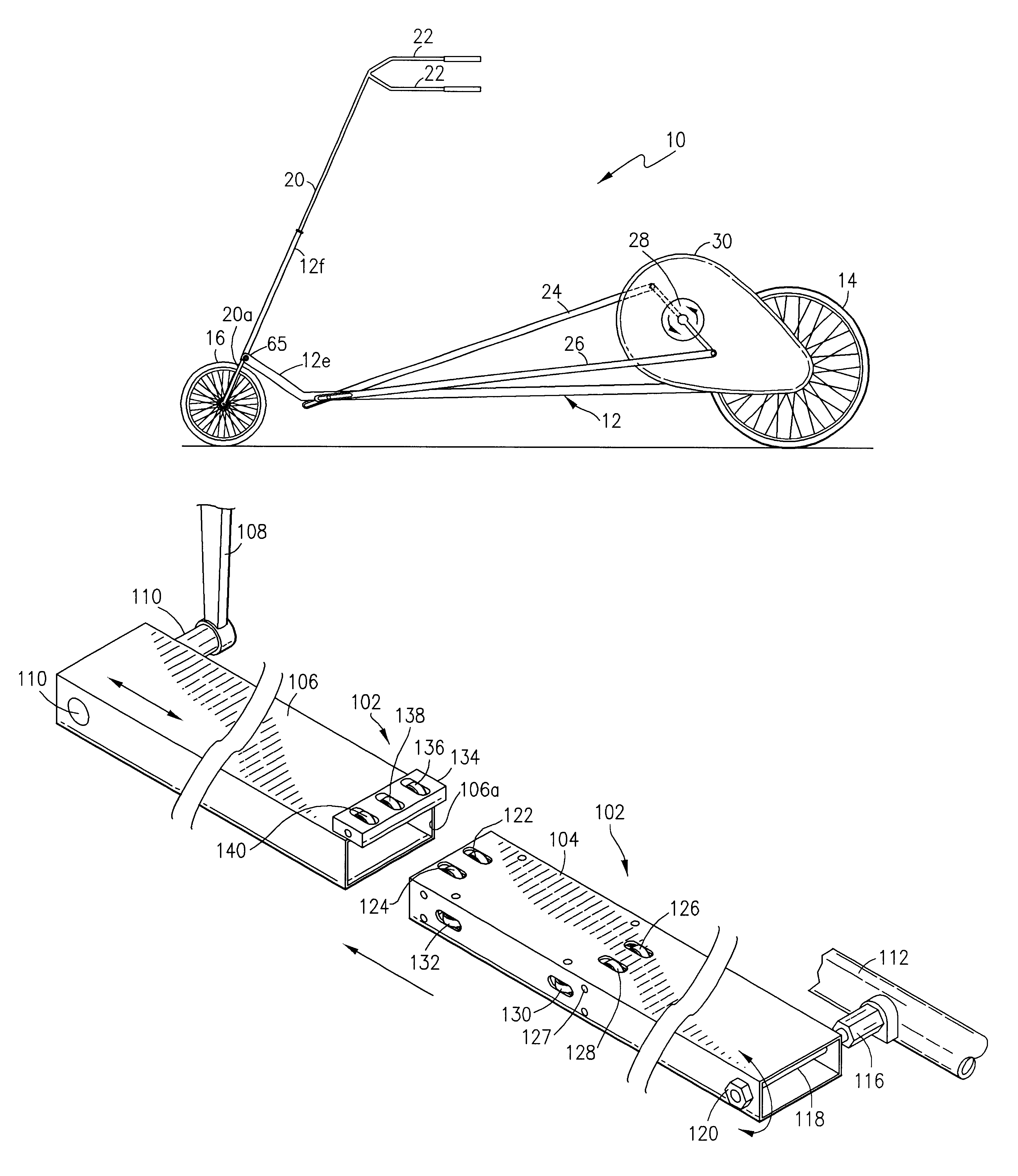 Step-cycle for exercise, recreation, and transport having telescopically movable pedals