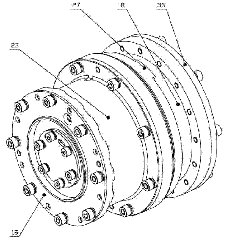 Moon-exploration mechanical arm modularization joint based on absolute position measurement