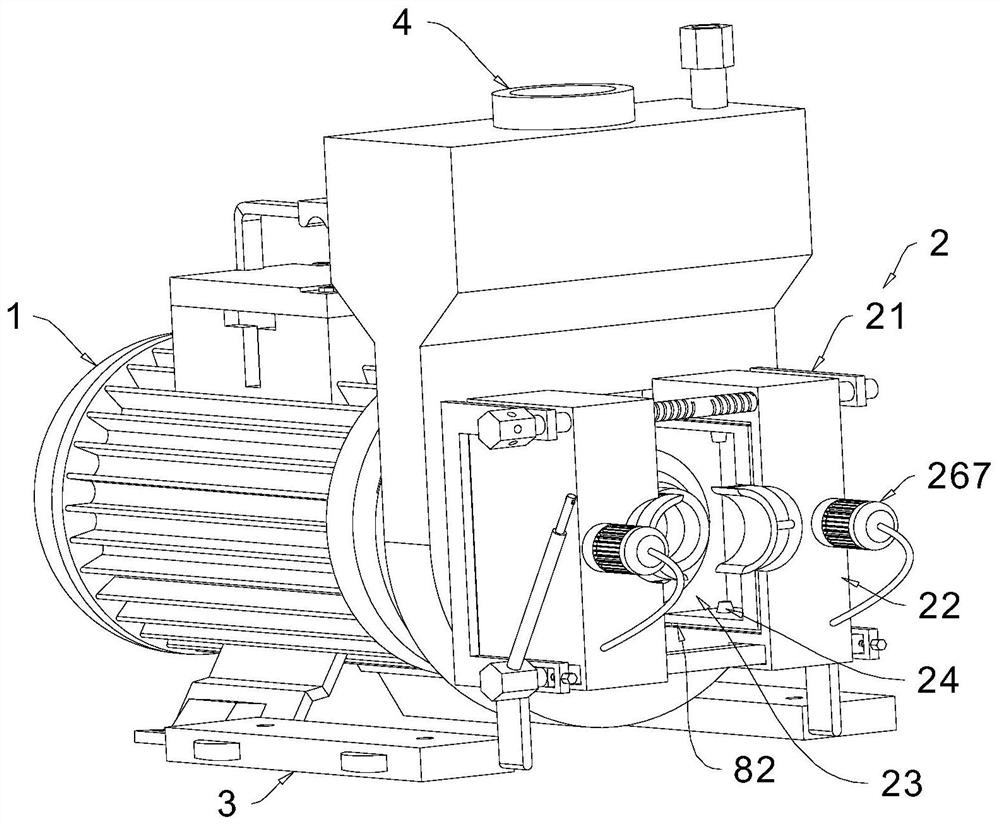 A water pump connection leak detection system