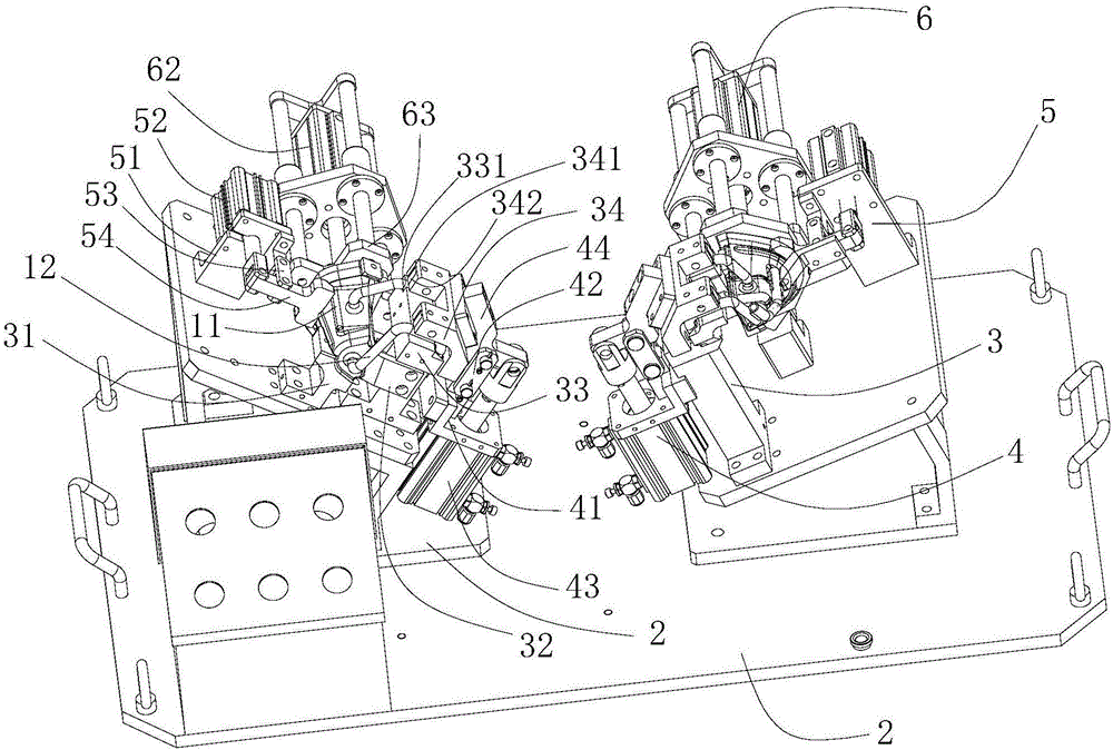 Device for welding pothook