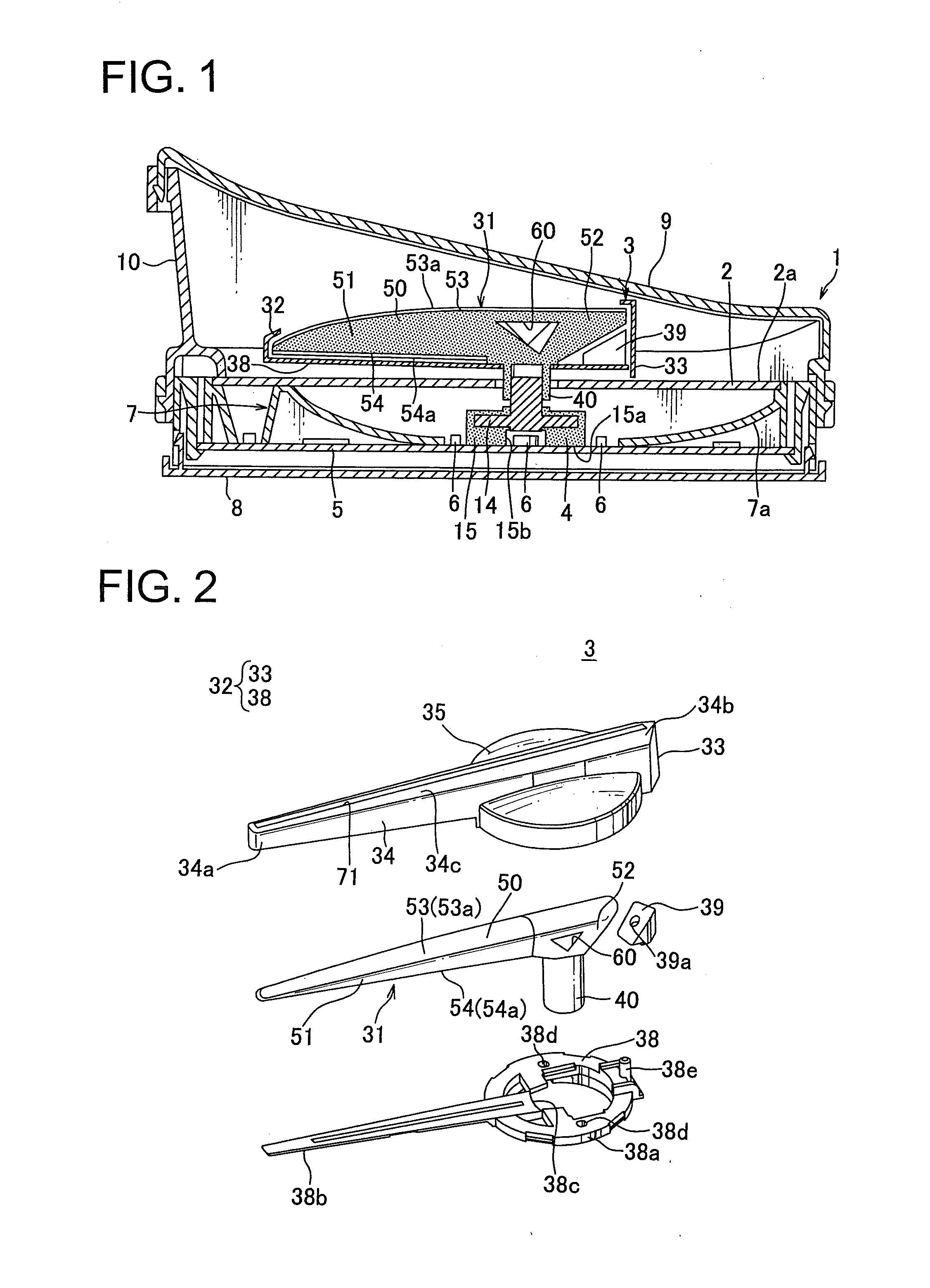 Indicator member, indicator unit and indicator instrument