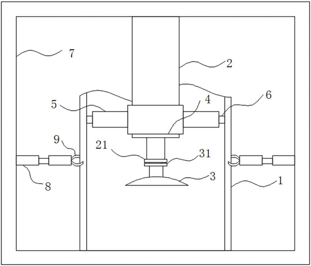 Bag overturning device for mushroom cultivation