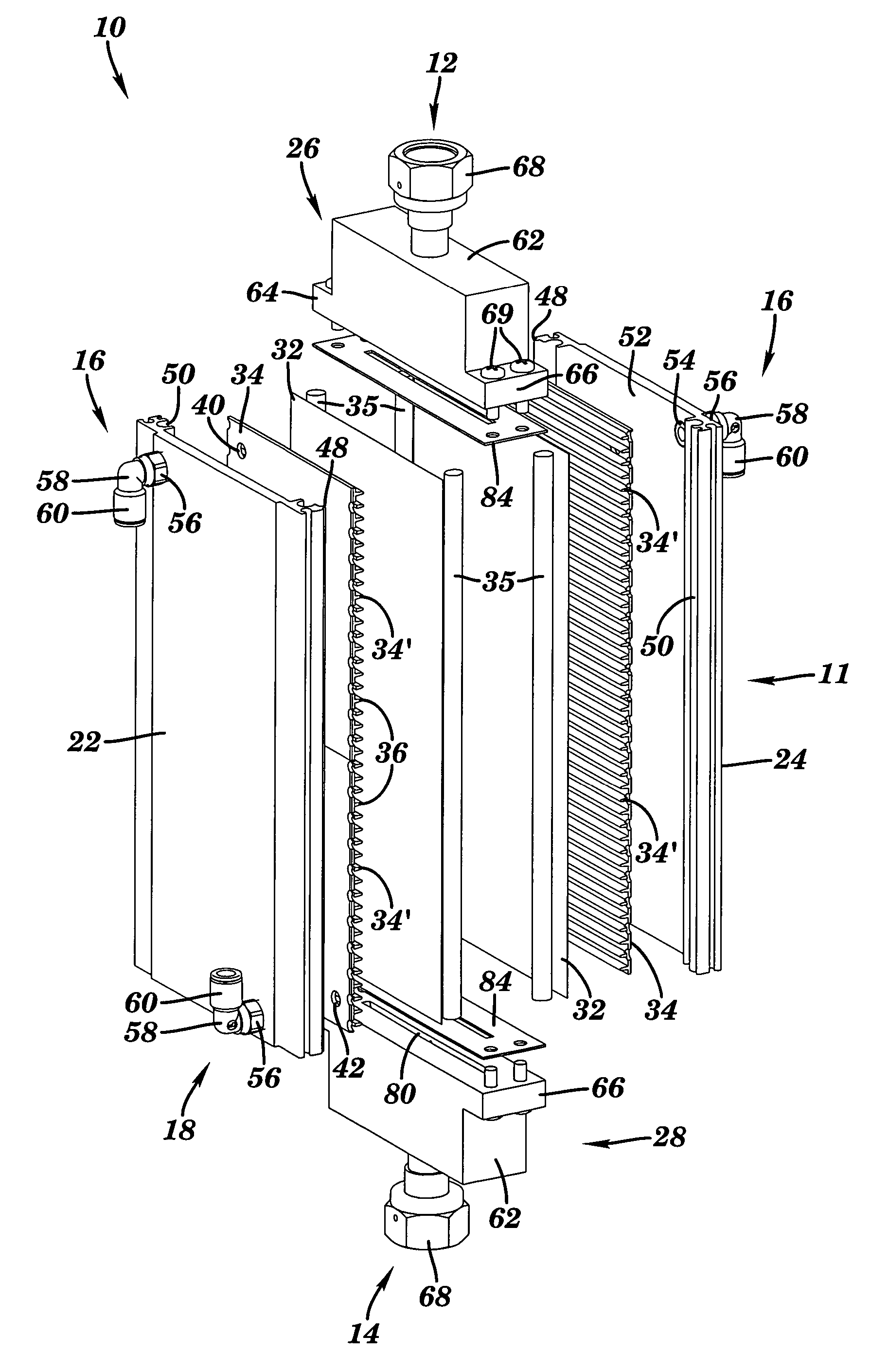 Parallel-plate diffusion gas dehumidifier and methods for use