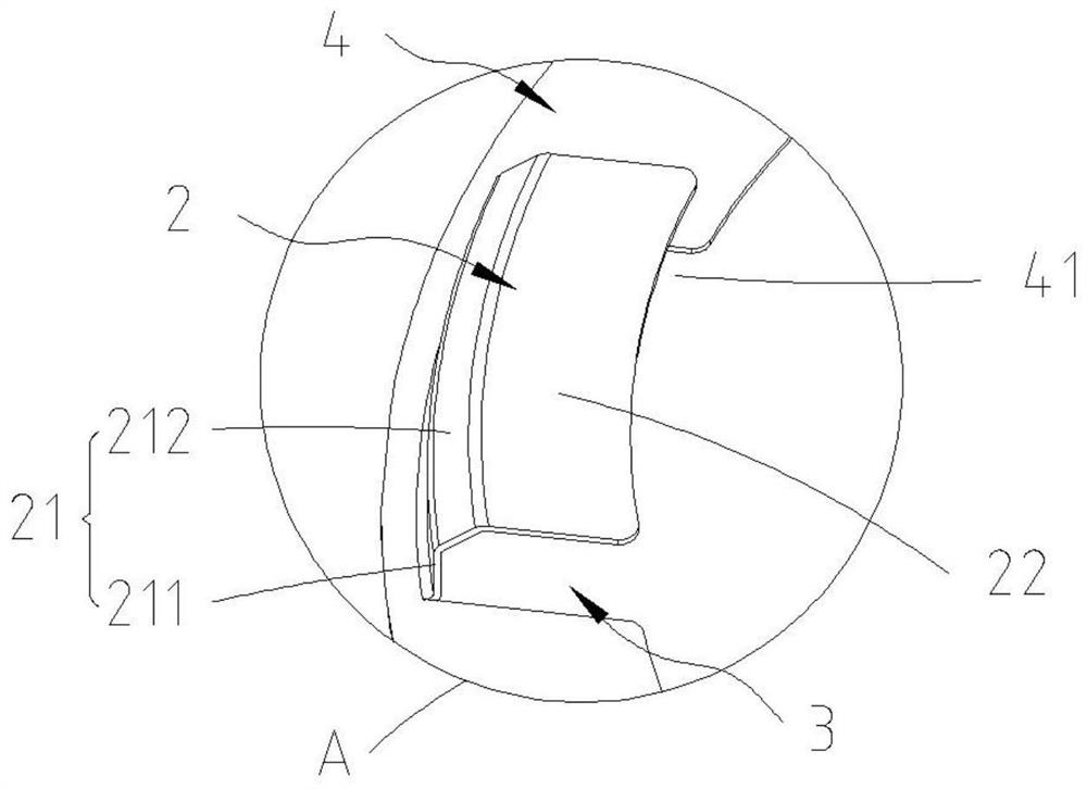 Burner with gas combing device