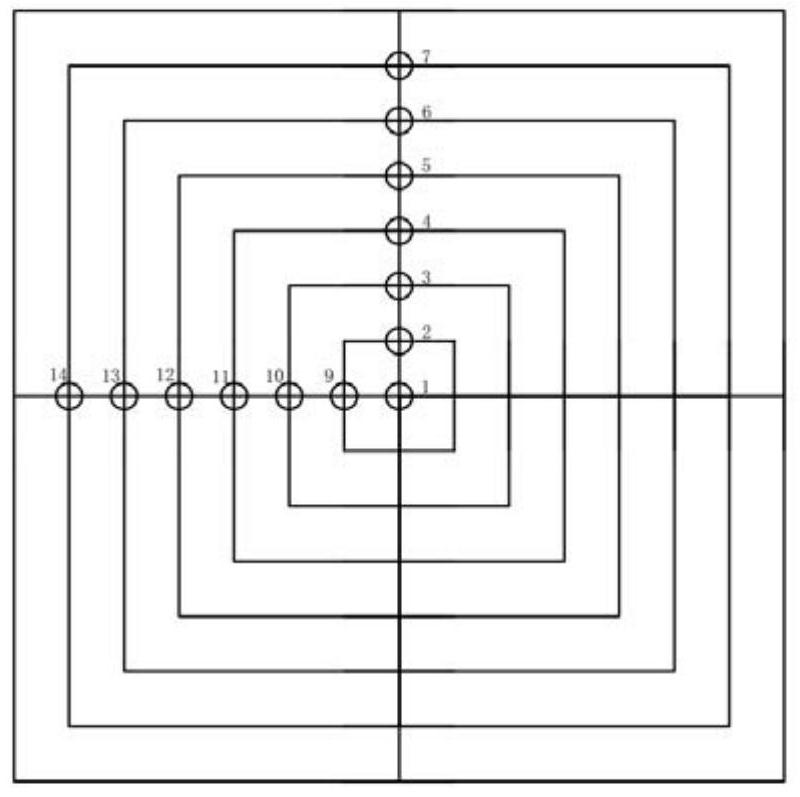 Rock mass grouting diffusion range monitoring method and device