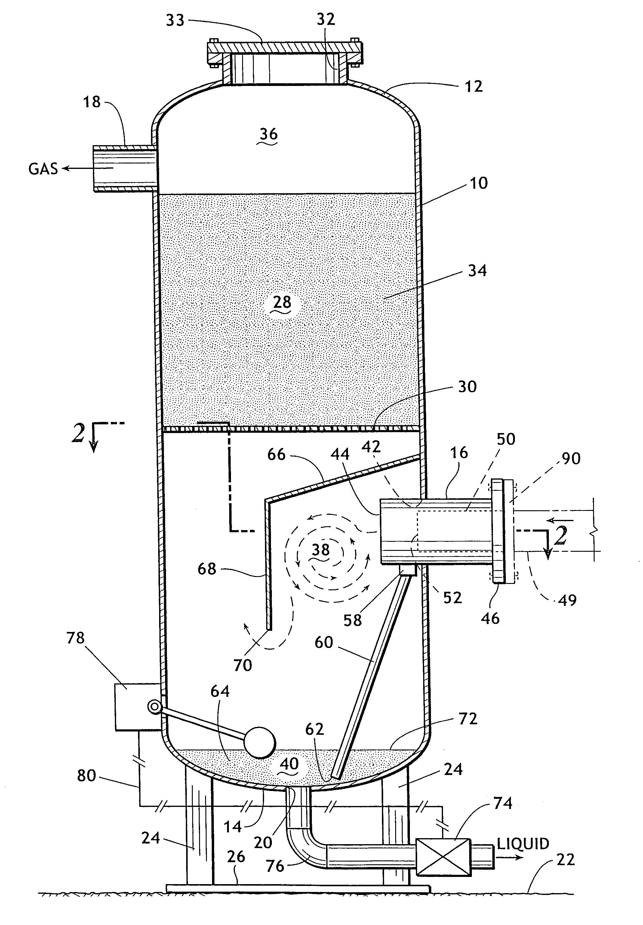 Dehydration of wet gas utilizing intimate contact with a recirculating deliquescent brine