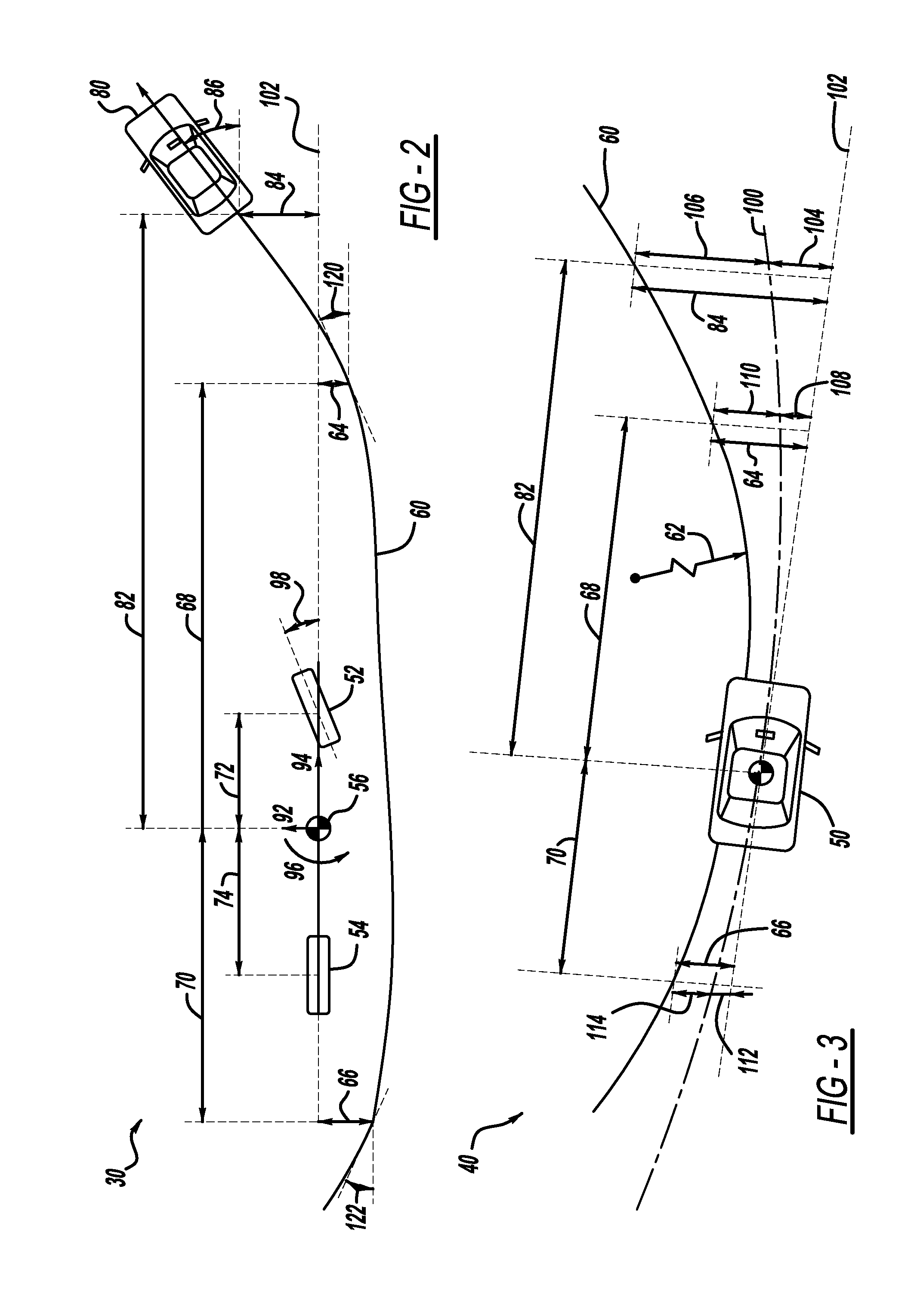 Lane fusion system using forward-view and rear-view cameras