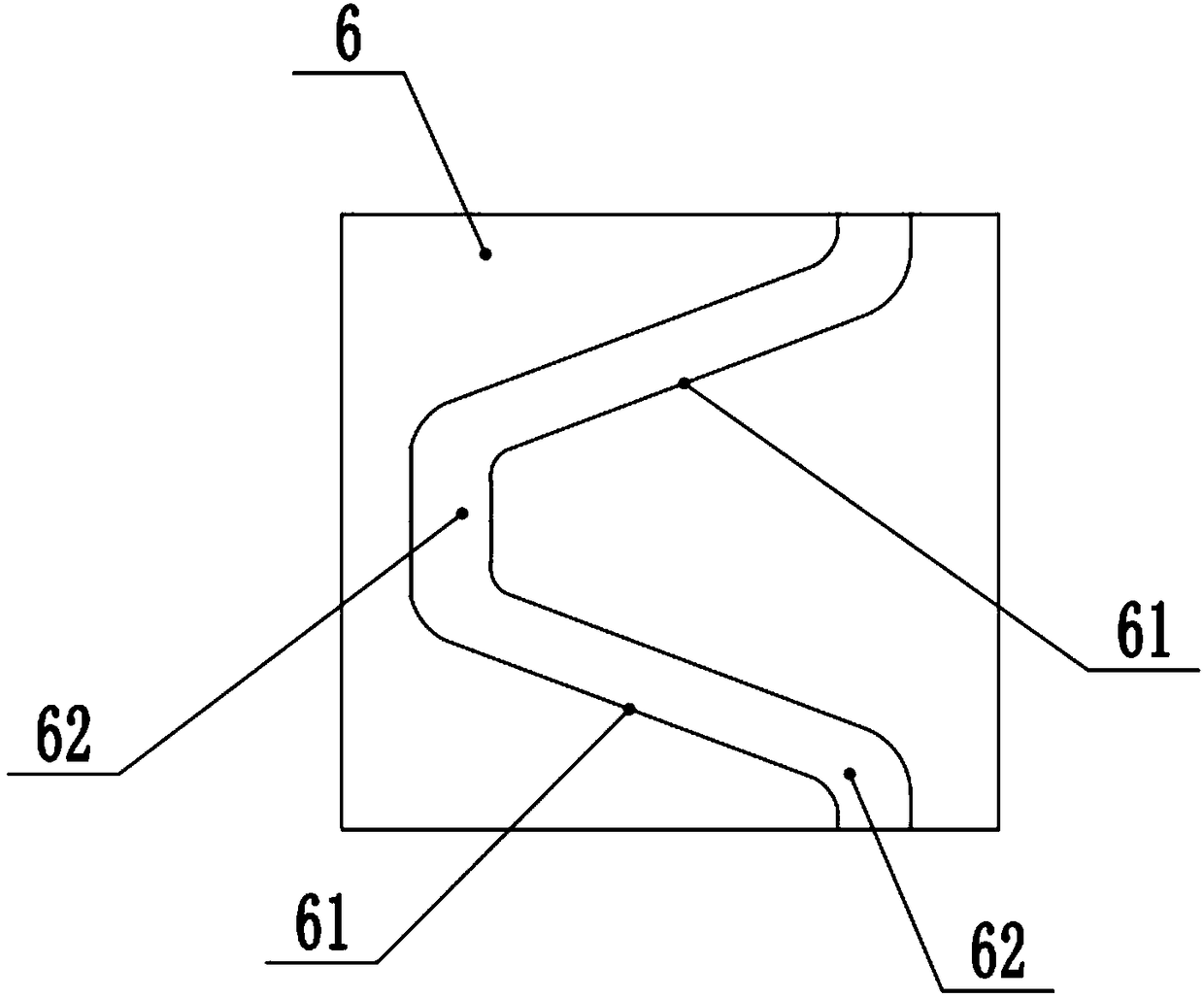 Continuous machining punching device for large-batch nut production