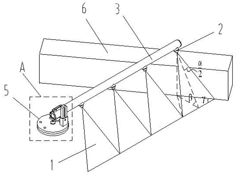 Side spraying rod device for cleaning sweeper truck, cleaning sweeper truck and use method thereof