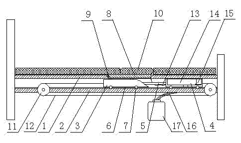 Nursing bed with defecating device