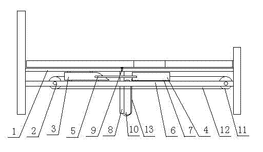 Nursing bed with defecating device