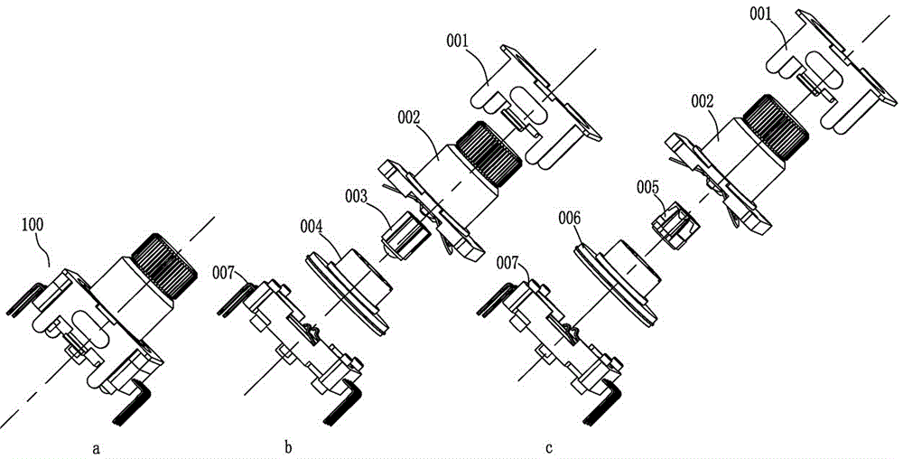 Automatic assembling machine for assembling vehicle-mounted encoder