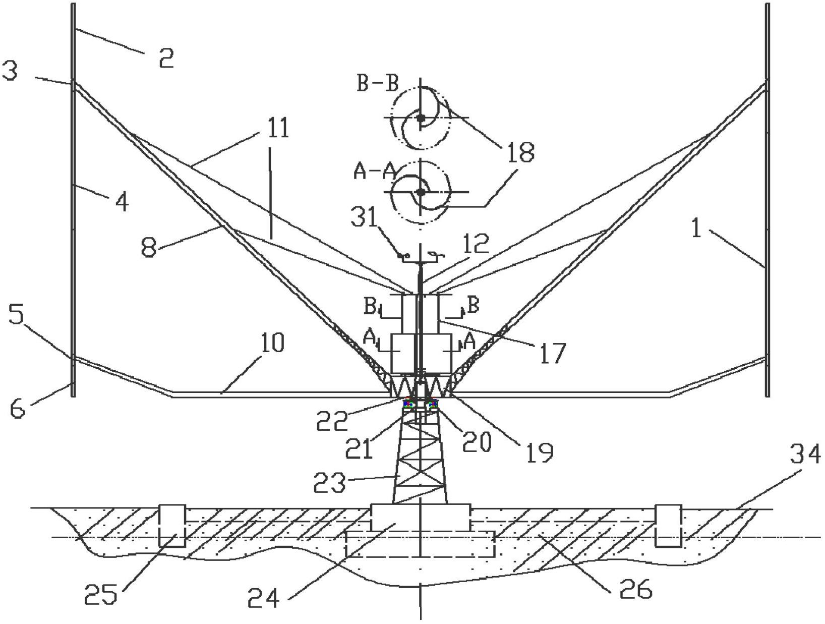 Movable wing-type lifting high-power vertical axis wind turbine