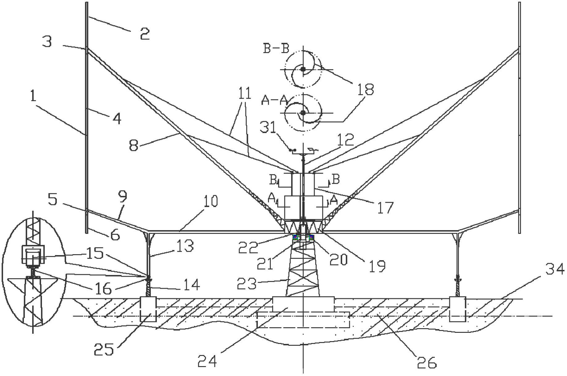 Movable wing-type lifting high-power vertical axis wind turbine