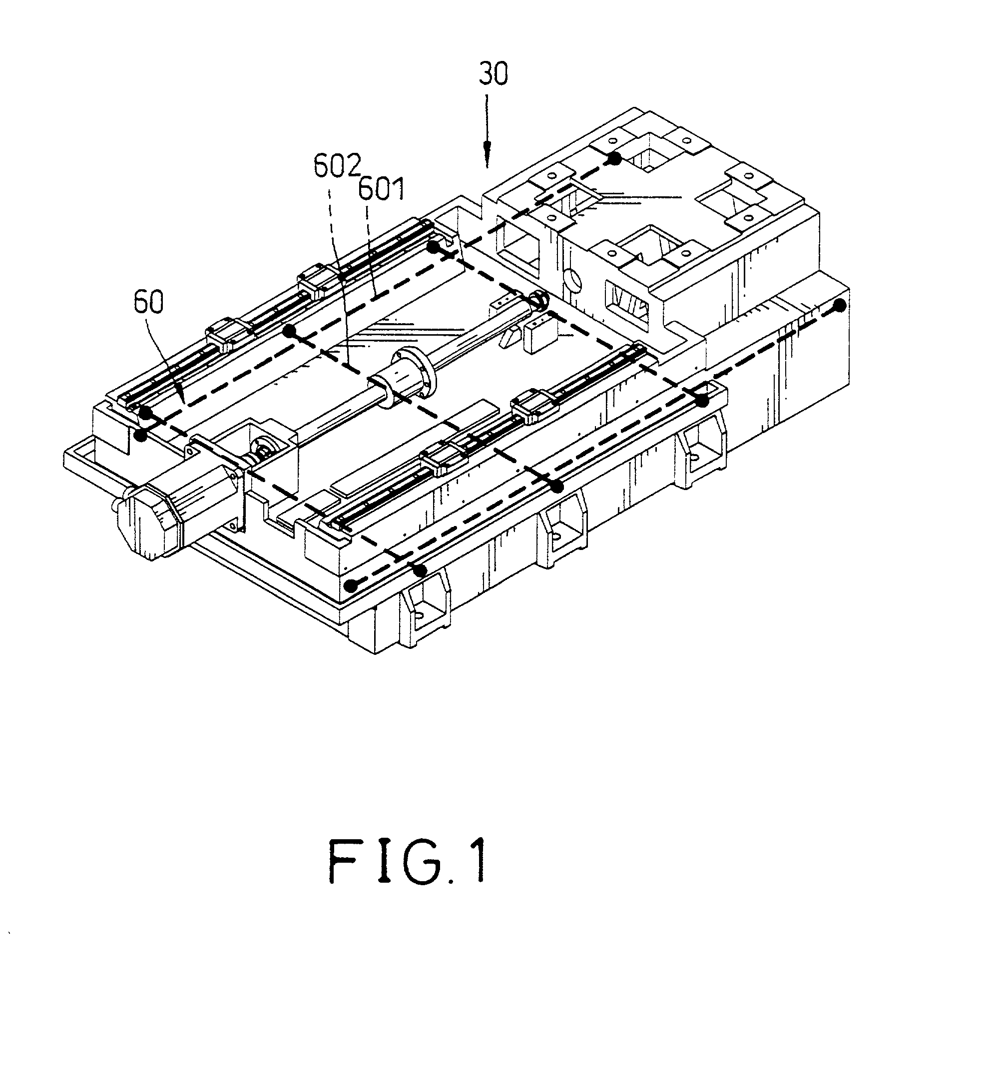 Prestressing device for a mechanical finishing device