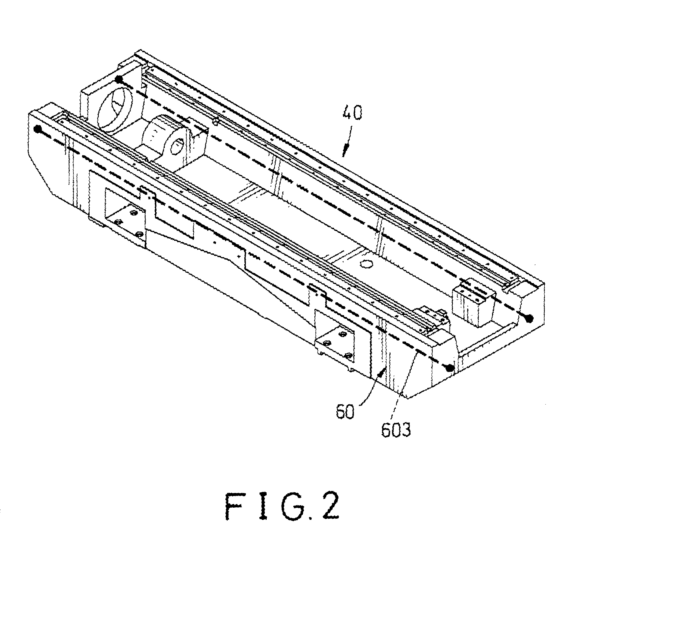 Prestressing device for a mechanical finishing device