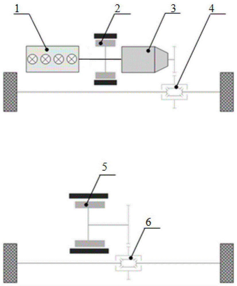 A control method for a four-wheel-drive hybrid electric vehicle