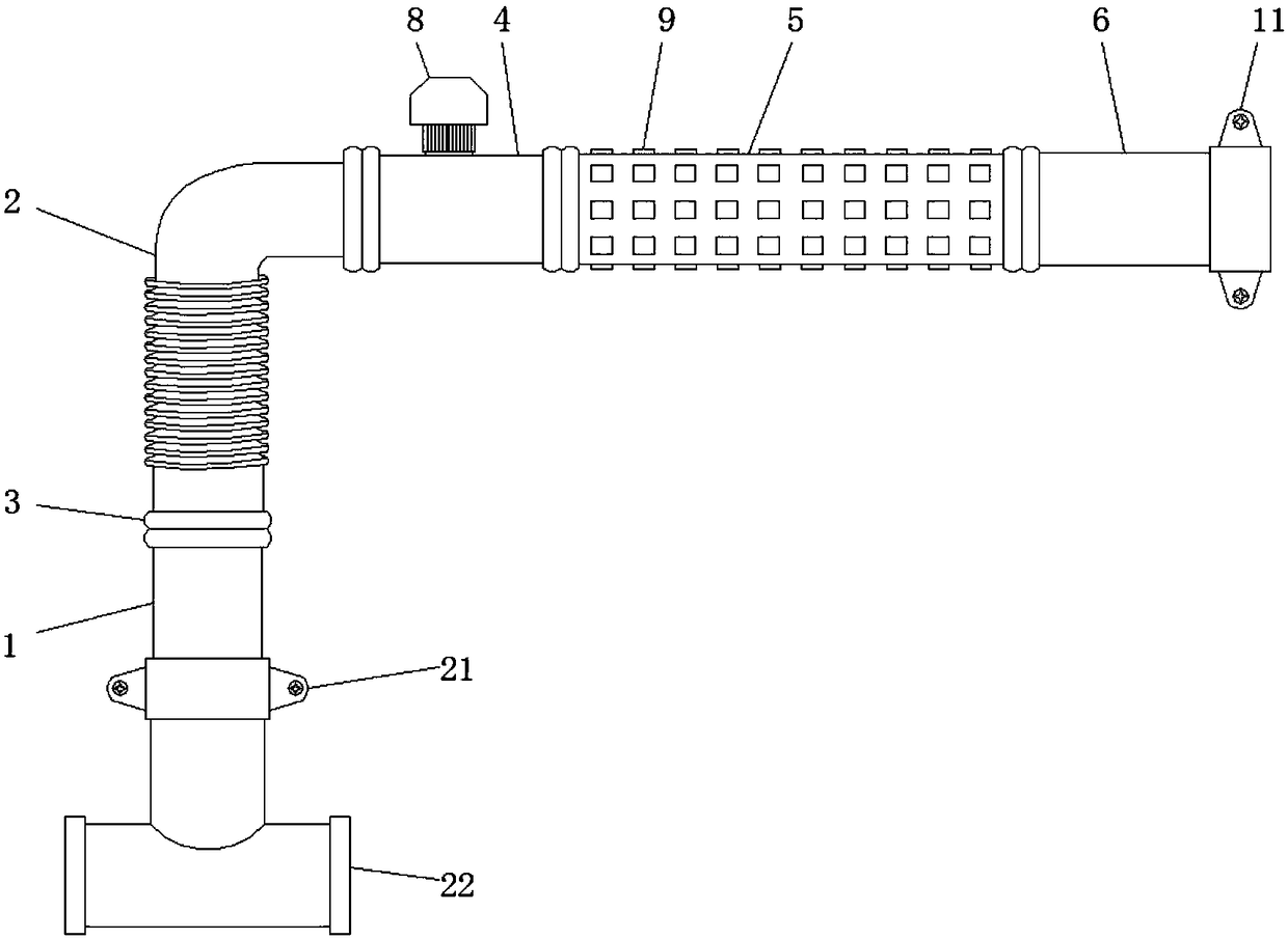 Engine intake pipe