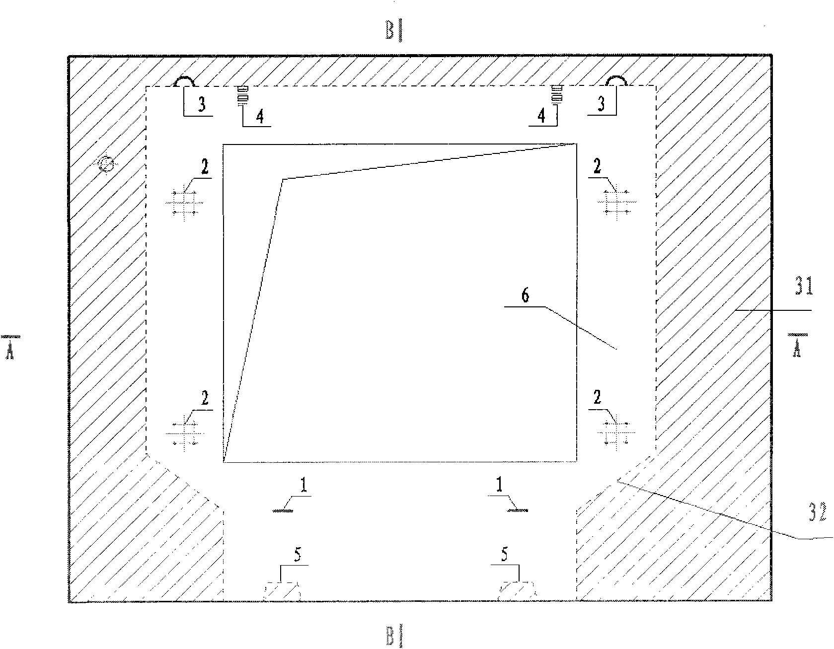 Prefabricated cast-in-place combination type superposed shear wall