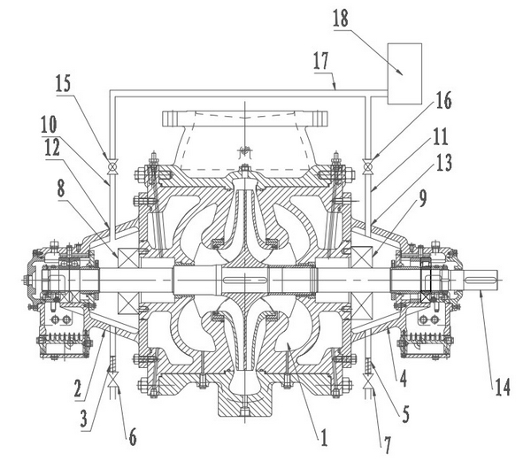 Fireproof and leakproof system for high-temperature centrifugal pump