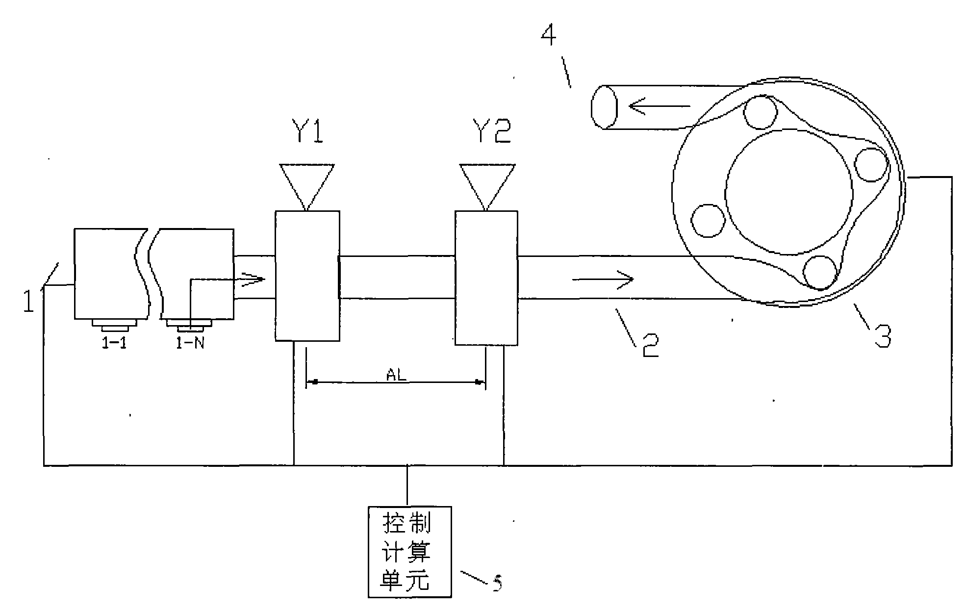 Pointwise scanning type micro-fluid metering device and method