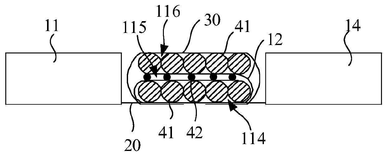 Graphite grounding belt connecting device and graphite grounding belt connecting method