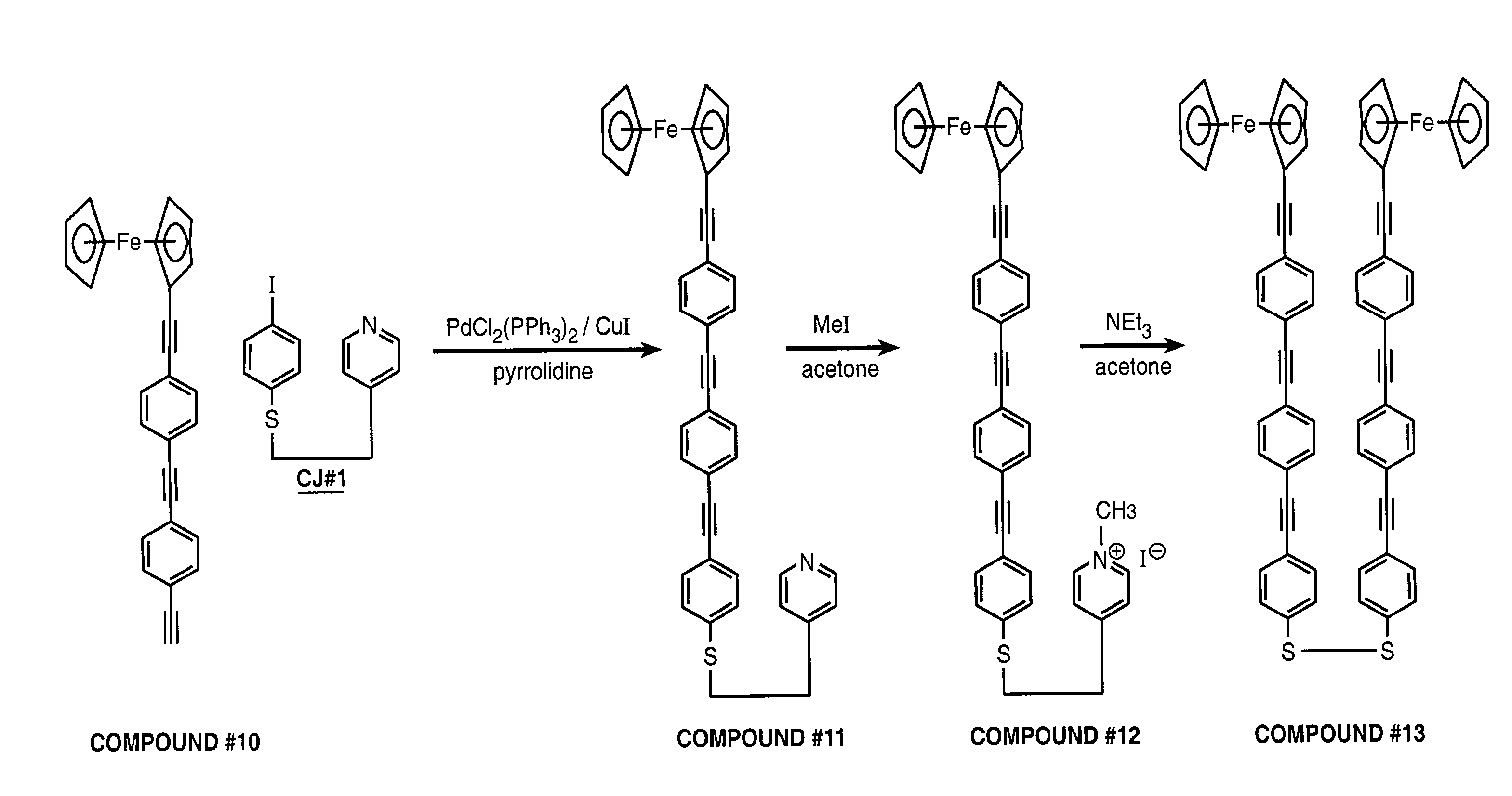 Electrodes linked via conductive oligomers to nucleic acids