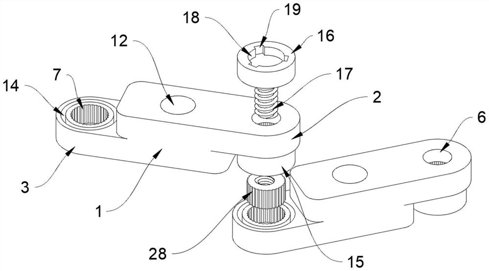 Adjustable combined type planting rod clamp