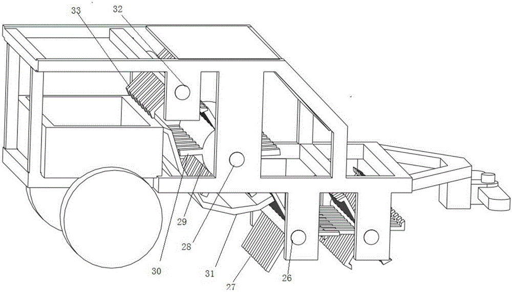 Corn stubble harvester