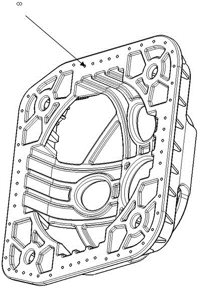 Automobile airbag support ring structure