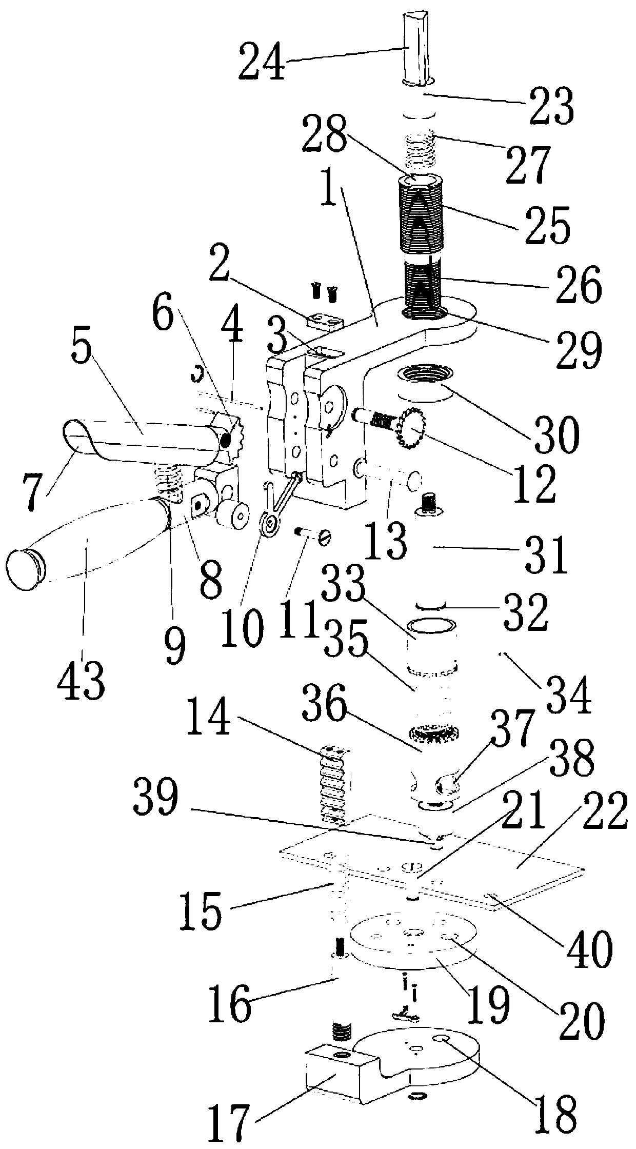 Aircraft thin plate countersunk hole cutting device