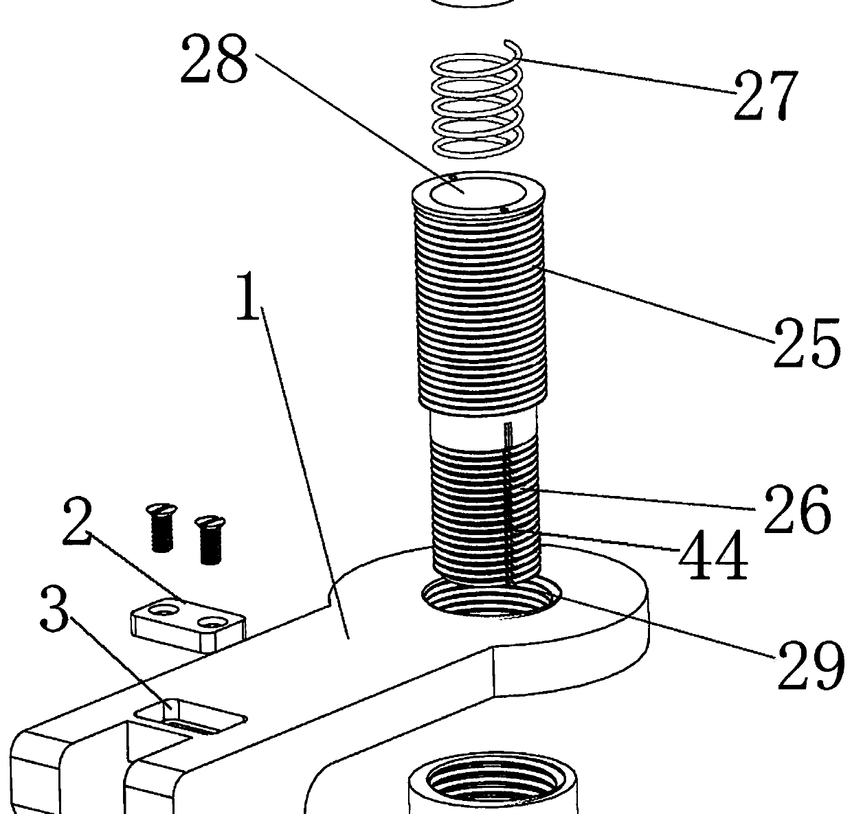 Aircraft thin plate countersunk hole cutting device