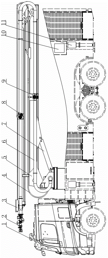 Remote control lifting three-dimensional fire extinguishing device