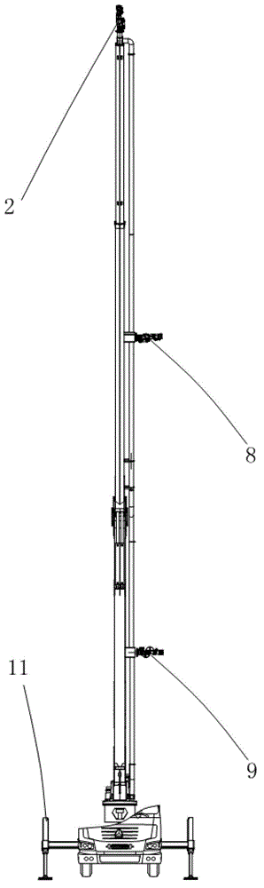 Remote control lifting three-dimensional fire extinguishing device