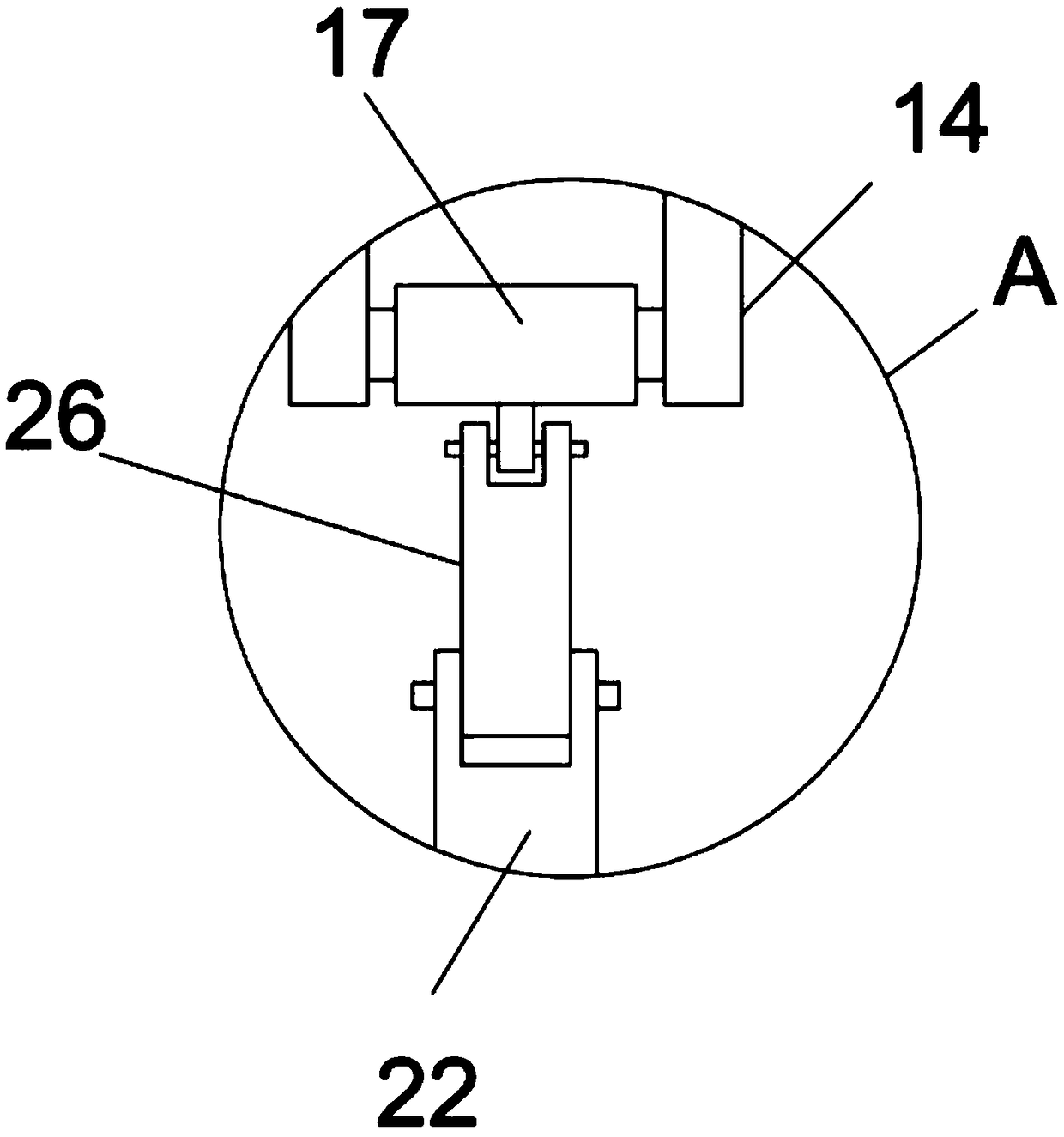 Chinese herbal medicine crushing device for medical treatment