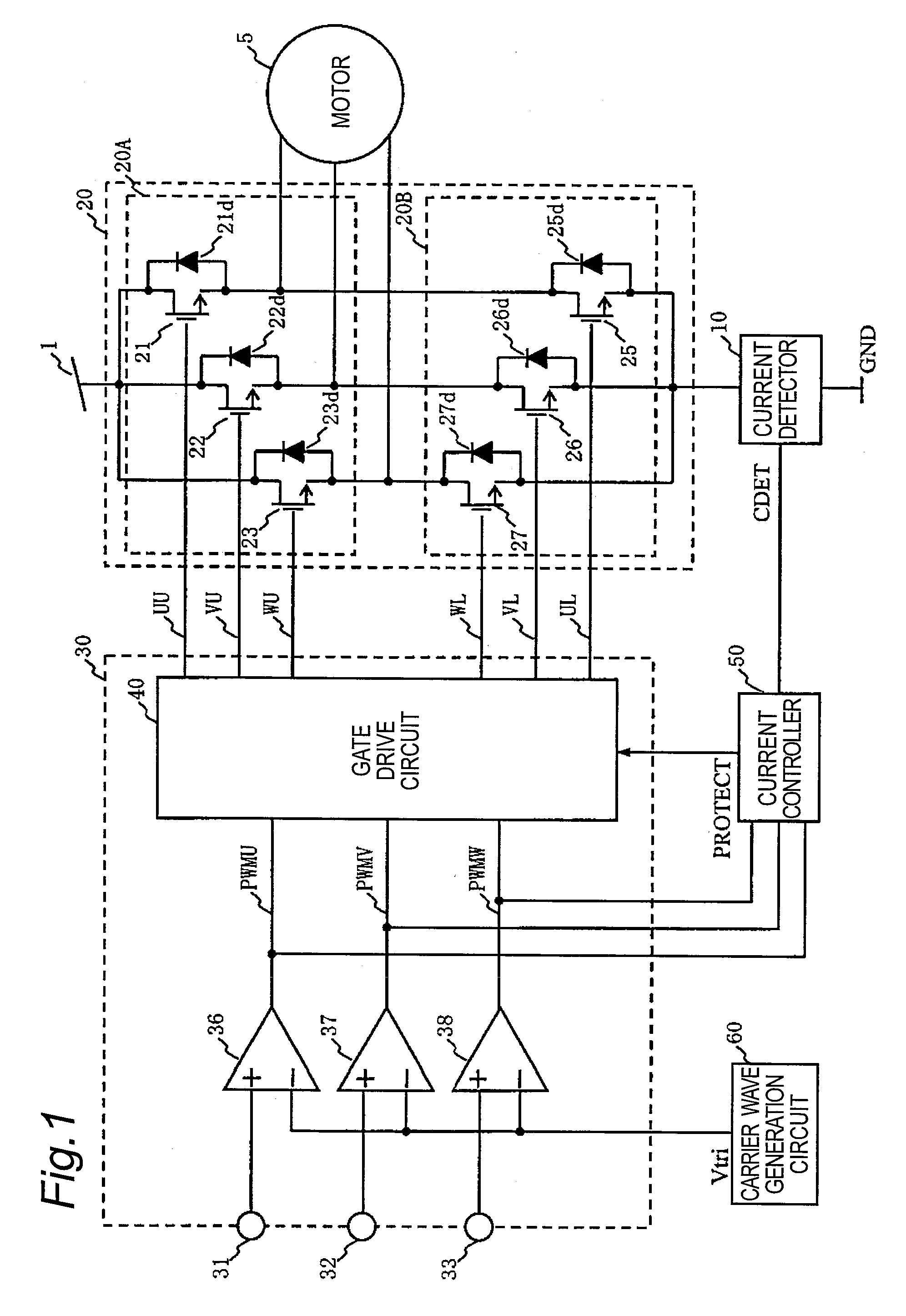 Motor drive apparatus and motor drive method