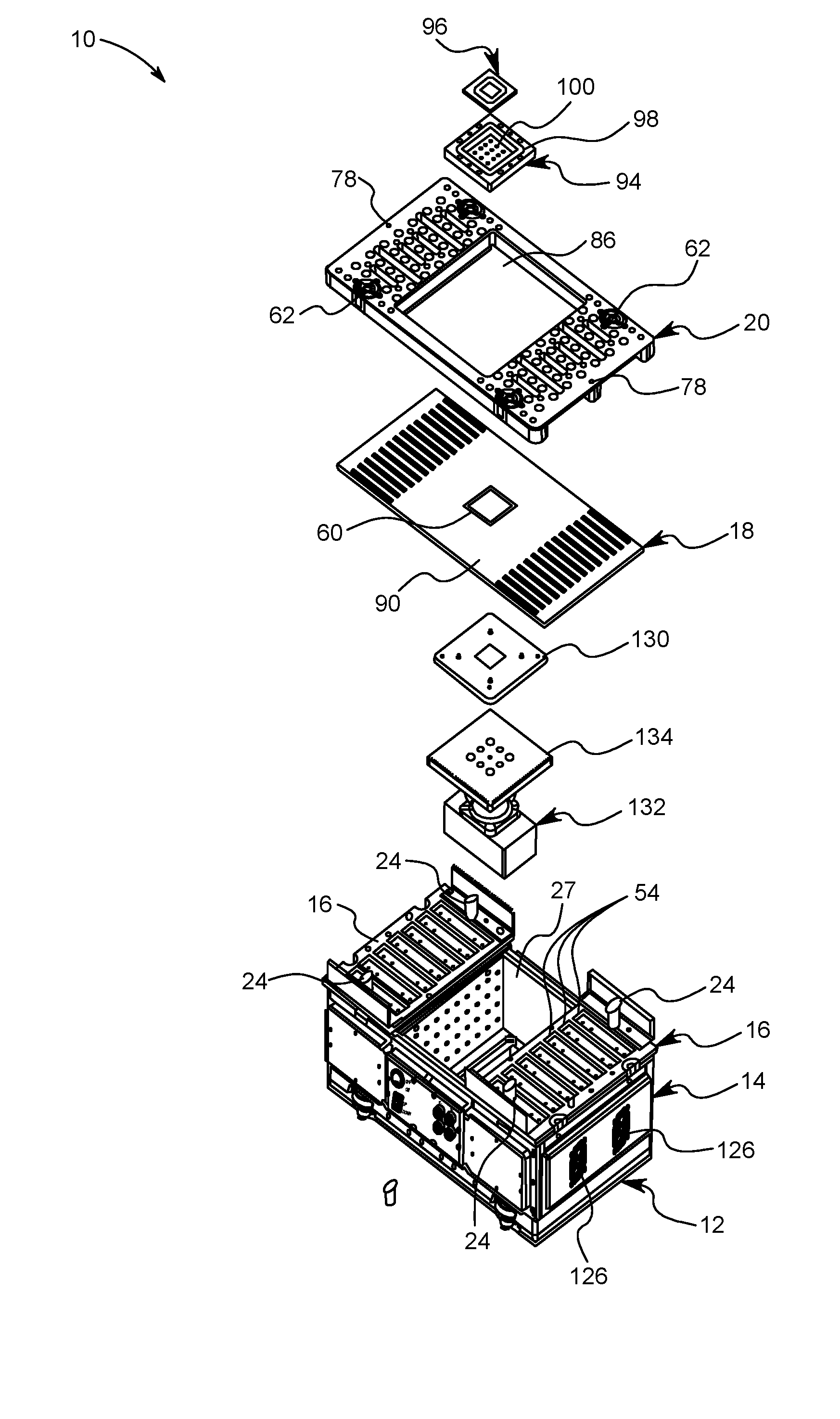 Quick change small footprint testing system and method of use