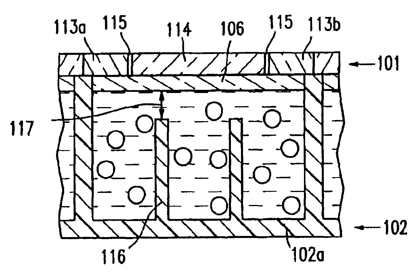 Electrophoretic display with sub relief structure for high contrast ratio and improved shear and/or compression resistance