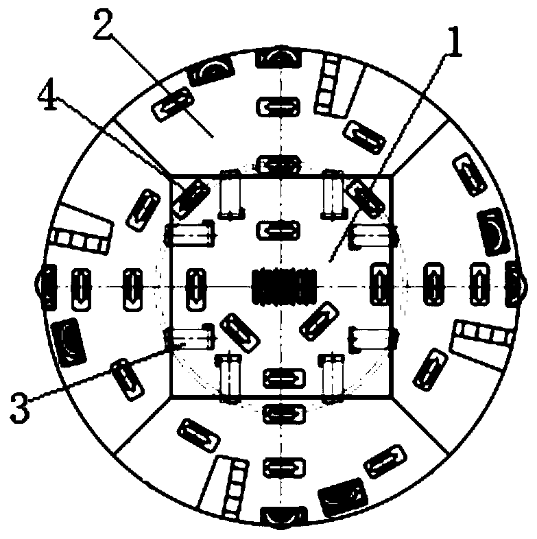 Modular TBM cutter disc capable of performing variable diameter expanding excavation