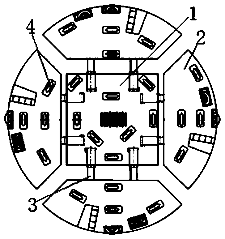 Modular TBM cutter disc capable of performing variable diameter expanding excavation